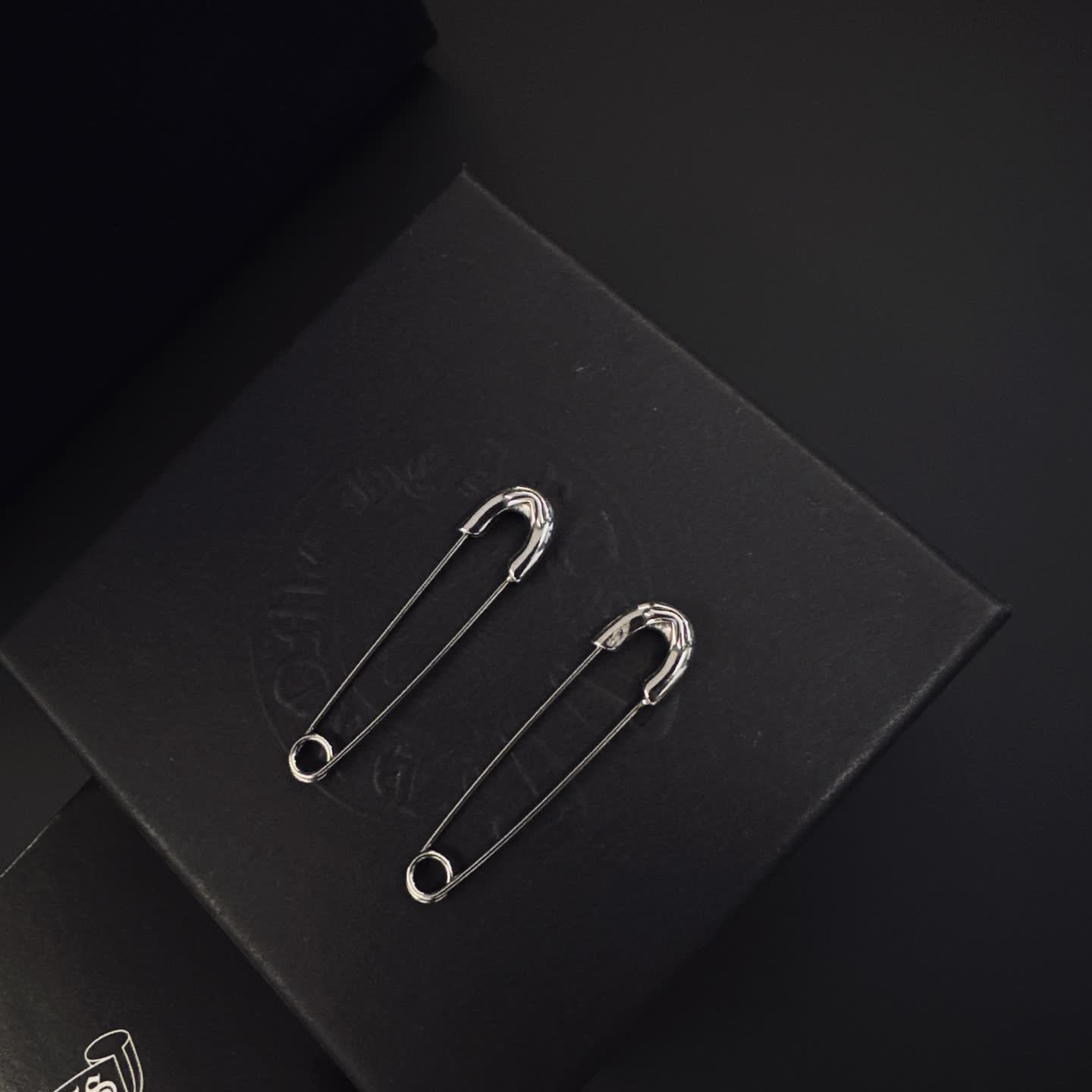 Chrome Hearts Silver Safety Pins